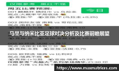 马里与纳米比亚足球对决分析及比赛前瞻展望